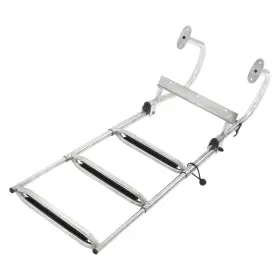 Qs642192qr Lablt 1 Set 3-step Boarding Ladder Stainless Steel Heavy-duty Dual-handle