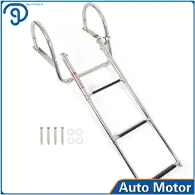 Lp741216ks Labwork 3 Steps Boat Ladder Stainless Steel Telescoping For Marine Yacht