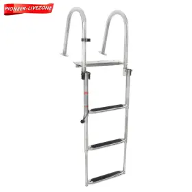 Pn4134111 Labwork-parts Dual-handle 3-step Boarding Ladder Stainless Steel Heavy-duty 1