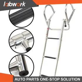 Tl30884q Labwork Boat Ladder Stainless Steel 3 Steps Telescoping For Yacht Swimming Pool