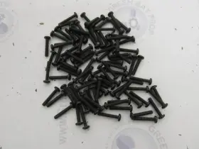 Ppmsss06c12bx Lake Raider Marine Fasteners Bx Of 95 6-32 X 3/4 Inch Phil Pan Head Black Screws