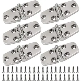 B8001 Laorde 316 Stainless Steel Hinges Marine Grade 3 Inch X 1.5 Heavy Duty Boat Hatch