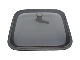 361052900 Lewmar Marine Size 10 Low Profile Deck Hatch Lens With Handles And Seal