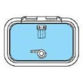 39620050 Lewmar Size 20 Ocean Series Hatch Flat Base