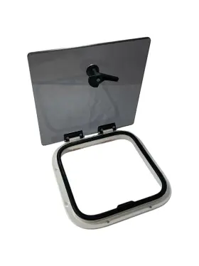 399104996 Lewmar Flush 3g Hatch Grey Acrylic White Frame Size 10 New Oem