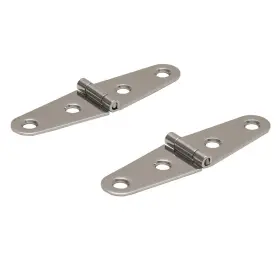 7802126 Lowe Boats Pn Boat Strap Hinges 17 Gauge 3 7/8 X 1 1/8 Inch Ss Pair