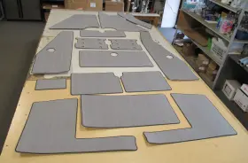 2368970 Lowes Boat Foam Non Skid Flooring Mat Set 15-piece Gray And Black Marine