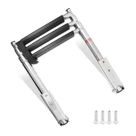 Lttpma 727458192773 3 Step Stainless Steel Telescoping Boat Ladder With Wide Steps Marine Pontoon