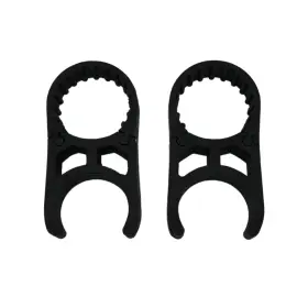 Marine City 810101681530 Black Nylon Ladder Clamp Secure Fit For 1.5 Inch Tubed Ladders Durable And Easy