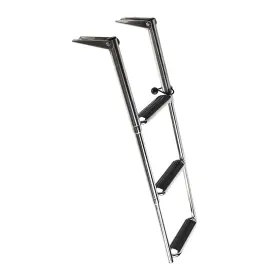Marine City 812525035593 Stainless Steel 3-step Telescoping Swim Ladder With Slide Gudgeon