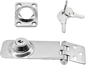 Marine City 812525035760 Stainless Steel Safety Locking Hasp With 2 Keys For Marines