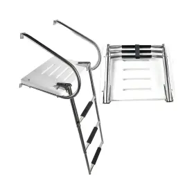 Marine City 812525036033 304 Stainless Steel 3 Step I/b Swim Platform Ladder - Telescoping
