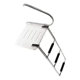 9924sob3  Marine City 304 Ss 3 Step O/b Swim Platform Ladder Harbor Mate Telescoping Boat