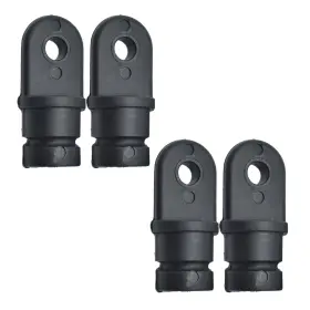 Mc12661561-4 Marine City Black Nylon Bimini Top Eye End Cap Round Inside Lightweight 7/8inc