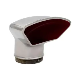 Mc13555082-1 Marine City 3 Inch Round Trapezoidal Red Cowl Vent 316 Stainless Steel Rustresistant