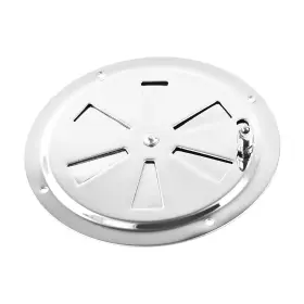 Mc29757656-1 Marine City 6 Inch Stainless Steel Round Louver Vent With Side Knob Boat Cabin