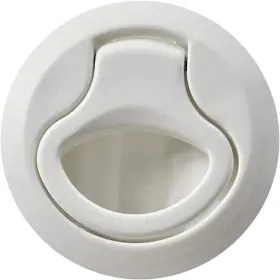 Mc32061592-1 Marine City Flush Pull Slam Latch - White Nylon Round Hatch Handle One Size