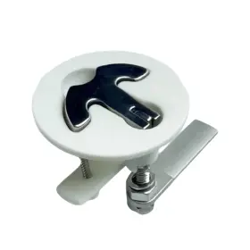 Mc33255146-1 Marine City White Nylon Hatch Flush Pull T-handle Latch 316 Stainless Steel Boat