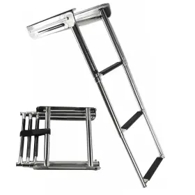 Mc73351015 Marine City Telescoping Boarding Boat 3-step Under Slide For Boats