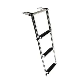 Mc73356171 Marine City 3 Step Telescopic Drop Ladder With Curve Up Steps For Boats