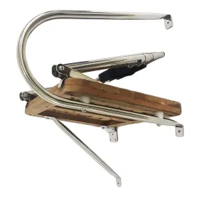 Mc99257544-1 Marine City 3 Step Stainless Steel I/b Swim Teak Platform Ladder For Boats