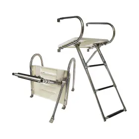 Mc99258344 Marine City 3 Step Boat Ladder Electro Rails Anti-slip Footsteps For Boats
