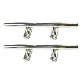 Mc99952105-2 Marine City Stainless Steel Deck Mooring Rope Tie Cleats 10 Inch For Boats 2 Pcs