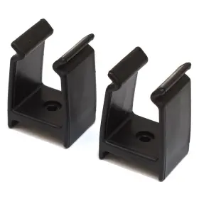 Marine East Pn 1120202 Boat Square Tubing Rail Clip 1 1/4 Inch Black Pair