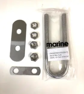 2c6.5x4.75 Marine Hardware Bostsw1/2c6.5x4.75 Ss Bow Stern Eye U Bolt 1/2 Inch C6.5x4.75 1/2-13 Thread