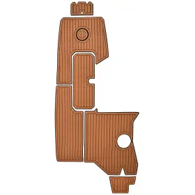 35002394 Marine Mat Starcraft Svx 171 Boat Deck Mats Toffee Snap-it Set Of 7