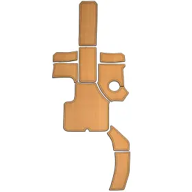 403232 Marine Mat Cobalt Boat Non-skid Deck Mats 2018 Cs3 Snap-it Saddle Brown