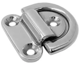 Marine Part Depot 816769020629 Grade Stainless Steel Folding Pad Eye 11/32 Inch
