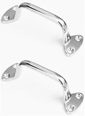 Marine Part Depot 816769022654 2 Stainless Steel Grab Handles Heavy Duty 4 Hole Design Durable
