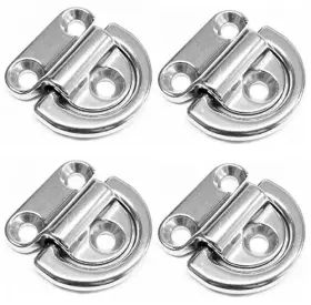 Marine Part Depot 816769022883 Folding Pad Eye 4 Pcs 1/4 Inch Grade Stainless Steel
