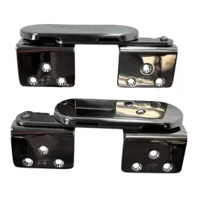 0714380 Marine Town Polished 62 Degree Roll Back Bolster Hinge With Cover