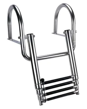 2838 Marinebaby 4 Steps Pontoon Boat Ladder Stainless Steel Inboard Dock Marine