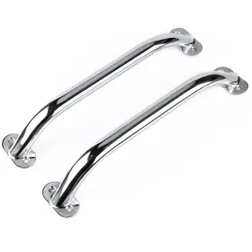 Marinebaby 970870391826 12 Inch Oval Handrail Polished Grab Handle Stainless Steel Fo