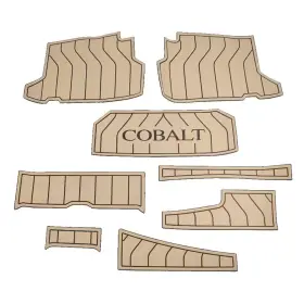 008bst-162sp-0525-00 Marinemat Cobalt Boat Non-skid Mats 404960 A29 Swim Platform Champagne 8pc