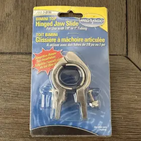 7-0196 Marpac Boat Top Hinged Rail Mount Jaw Slide Stainless Steel 7/8 Inch -1