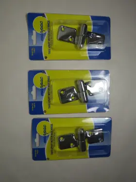 7-0211 Marpac Box Hinge Chrome Plated Brass Boat Marine