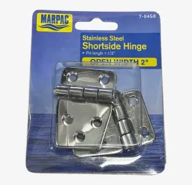 7-0458 Marpac Stainless Steel Shortside Hinge 1 1/2ftft Open Width 2ftft