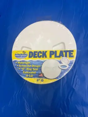 7-0624 Marpac Deck Palte Screw Out 6 Inch White
