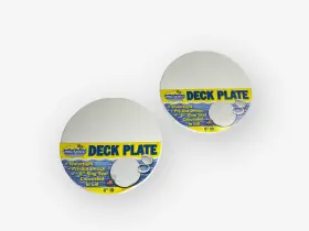 7-0633 Marpac Deck Plate Pry Out Design 6in Id White New Oem 2 Pack