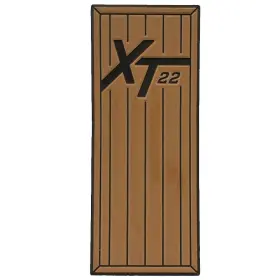 557020 Mastercraft Boat Non-skid Deck Mat Xt22 Mocha Brown Black