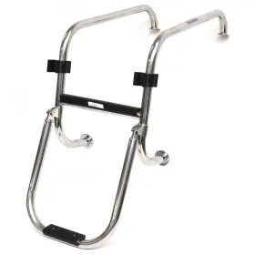 207277 Metalogic Ranger Boat Folding Boarding Ladder 618 Vs Stainless 2-step