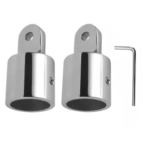 Metraxion 753763116562 Stainless Steel 316 Bimini Top Cap External Eye End 2 Pcs 7/8 Inch Marine Gra