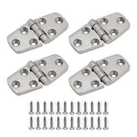 Metraxion 753763116692 316 Stainless Steel Hinges Marine Grade 4 Pcs 3 Inch X 1.5 Heavy Duty Boat Hatch
