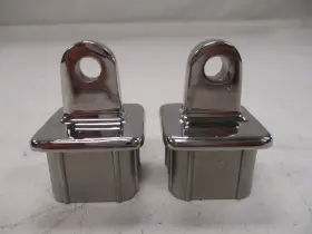 12984 Misty Harbor 1 1/4 Inch Square Eye End Fitting Pair 2 Stainless Steel Boat