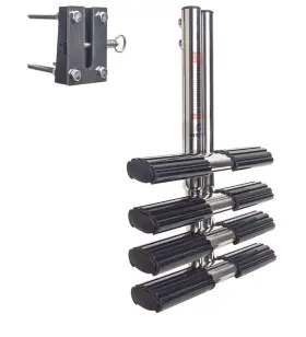 Men4stp Mojiate 4-step Stainless Steel Dive Ladder Heavy Duty Telescoping Boat For Marine
