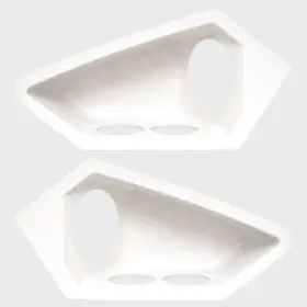 20203210-02 Monterey Boats Boat Cup Holder Speaker Panels White Abs Set Of 2